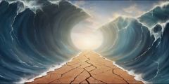 Splitting Of The Sea Stage Performance Background Dance Show Backdrop SRC-0033