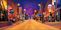 Night Streets Stage Performance Background Dance Show Backdrop SRC-0035