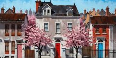 Cherry Tree Apartment Stage Performance Background Dance Show Backdrop SRC-0039