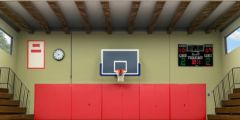 Stair Chairs Basketball Court Stage Performance Background Dance Show Backdrop SRC-0060