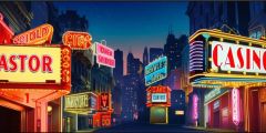 Retro Theater Entrance City Silhouette Stage Performance Background Dance Show Backdrop SRC-0068
