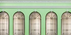 Hotel Green Wallcloth Stage Performance Background Dance Show Backdrop SRC-0075