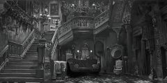 Creepy Terrifying Living Room Stage Performance Background Dance Show Backdrop SRC-0087
