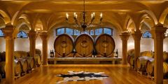 Wine Cellar Wooden Pillars Stage Performance Background Dance Show Backdrop SRC-0152