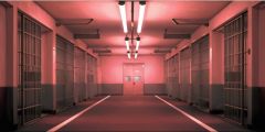 Prison Single Cell Stage Performance Background Dance Show Backdrop SRC-0180