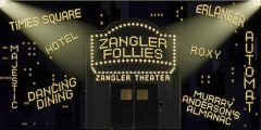 Light Bulbs Text Theater Entrance Stage Performance Background Dance Show Backdrop SRC-0191