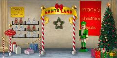 Nutcracker Christmas Tree Stage Performance Background Dance Show Backdrop SRC-0205