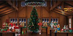 Nutcracker Wooden House Gift Stage Performance Background Dance Show Backdrop SRC-0208