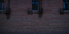 Brick Wall Iron Balcony Stage Performance Background Dance Show Backdrop SRC-0225