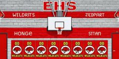 Basketball Stand Brick Wall Stage Performance Background Dance Show Backdrop SRC-0250