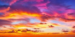 Clouds Sunset Sky Stage Performance Background Dance Show Backdrop SRC-0255