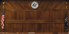 Courtroom Flags Wood Wall Stage Performance Background Dance Show Backdrop SRC-0260