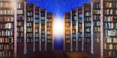 Mysterious Library Brick Wall Stage Performance Background Dance Show Backdrop SRC-0287