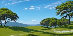 East African Grasslands Stage Performance Background Dance Show Backdrop SRC-0298