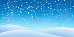 Snowfall Snowflowers Slopes Stage Performance Background Dance Show Backdrop SRC-0299