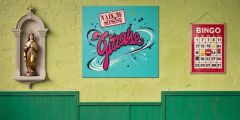 Gym Poster Ginger Wall Stage Performance Background Dance Show Backdrop SRC-0310