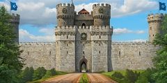 Castle Walls Road Stage Performance Background Dance Show Backdrop SRC-0329