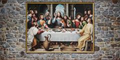 Retro Medieval Walls Oil Painting Stage Performance Background Dance Show Backdrop SRC-0339