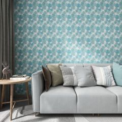 Watercolor Monstera Leaves Fabric Wallcovering Seamless Wallpaper Wall Decoration WCV-0039