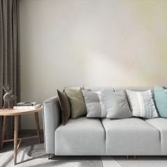 Watercolor Halo Dyeing Yellow Lightgoldenrod Fabric Wallcovering Seamless Wallpaper Wall Decoration WCV-0227