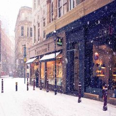 Romantic And Beautiful Scenes Photography Scenery Backdrop Snow Theme Banner YMY-047