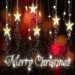 Christmas Stars Photography Scenery Backdrop Christmas Theme Banner YMY-125