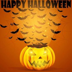 Happy Halloween Photography Scenery Backdrop Halloween Theme Banner YMY-642