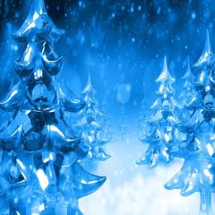 Christmas Forest Photography Scenery Backdrop Christmas Theme Banner YMY-649