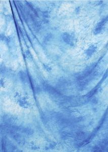 Sea-blue Tie-Dye Photography Muslin Backdrop Mix Color Background ZR-009